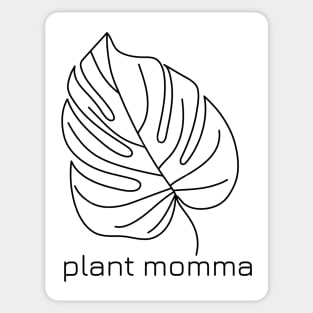 Monstera Plant Leaf Garden Momma Nature Sticker